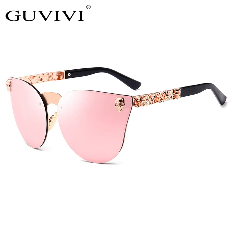 

GUVIVI OEM 2018 Designer Wholesale sunglasses women Customized Luxury sunglasses women, Pink;rose gold;red;blue;green