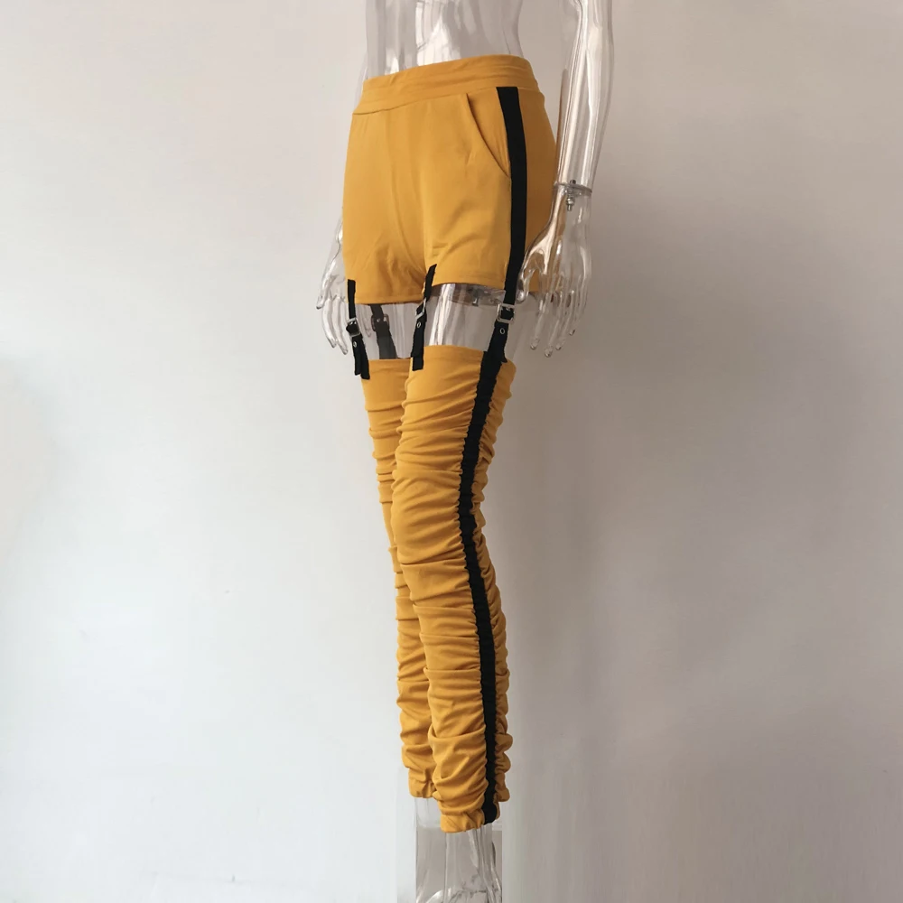 yellow cargo pants womens