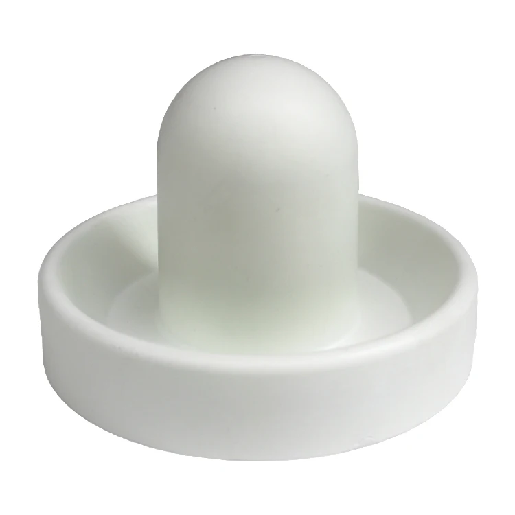 100mm White Plastic Air Hockey Replacement Pusher For Game Tables