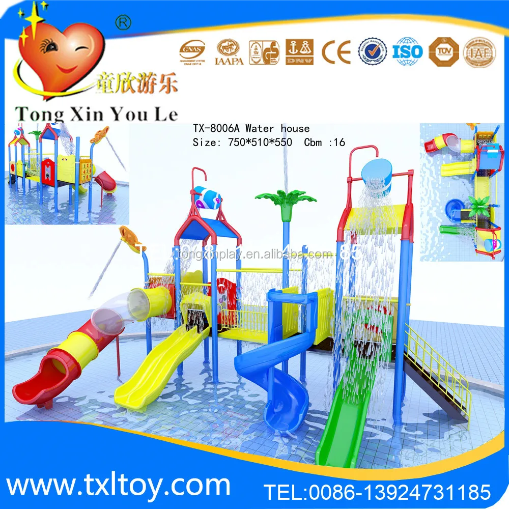 Large Plastic Outdoor Water Park Playground Equipment For Sale Water