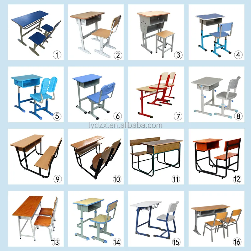 Mini Kids School Middle Height Adjust School Student Desk And Chairs