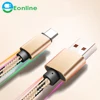 Eonline Nylon Braid Type C Micro 8pin 3 in 1 Charger Cable for Samsung S8 Note 8 OnePlus5 LG Macbook Cable Xiaomi