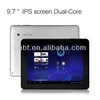 Good quality 9.7 inch tablet pc without camera support dual camera