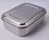 Tableware 1 2 3 4 compartments air lock brush rectangle one layer 304 tool box stainless steel tiffin box