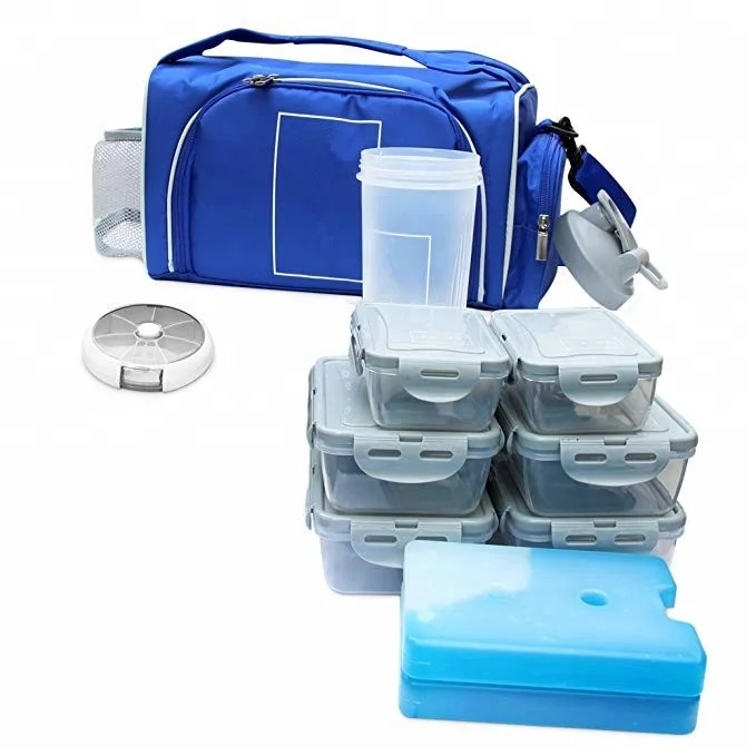 Large Fitness Meal Prep Bag Insulated Management For Portion Control