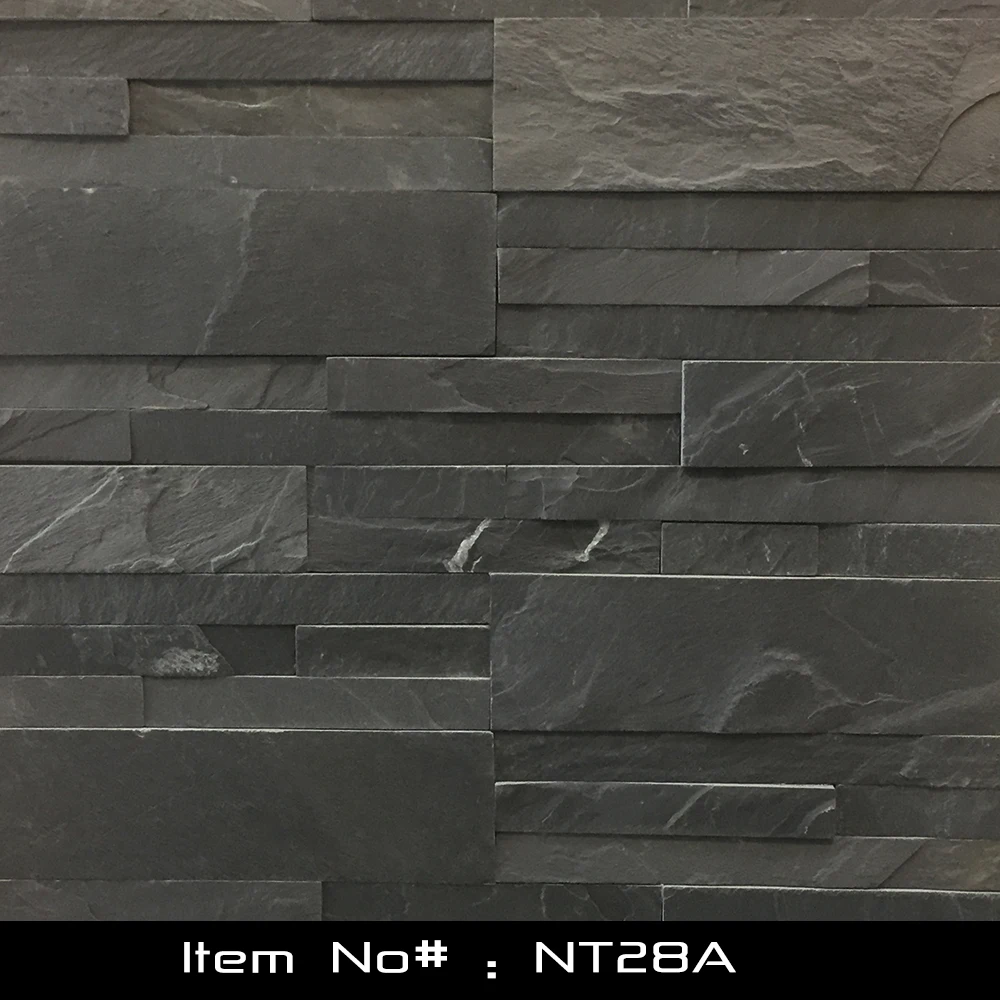 
Cheap and Hot Selling Chinese Black Blate Natural Stone Veneer 