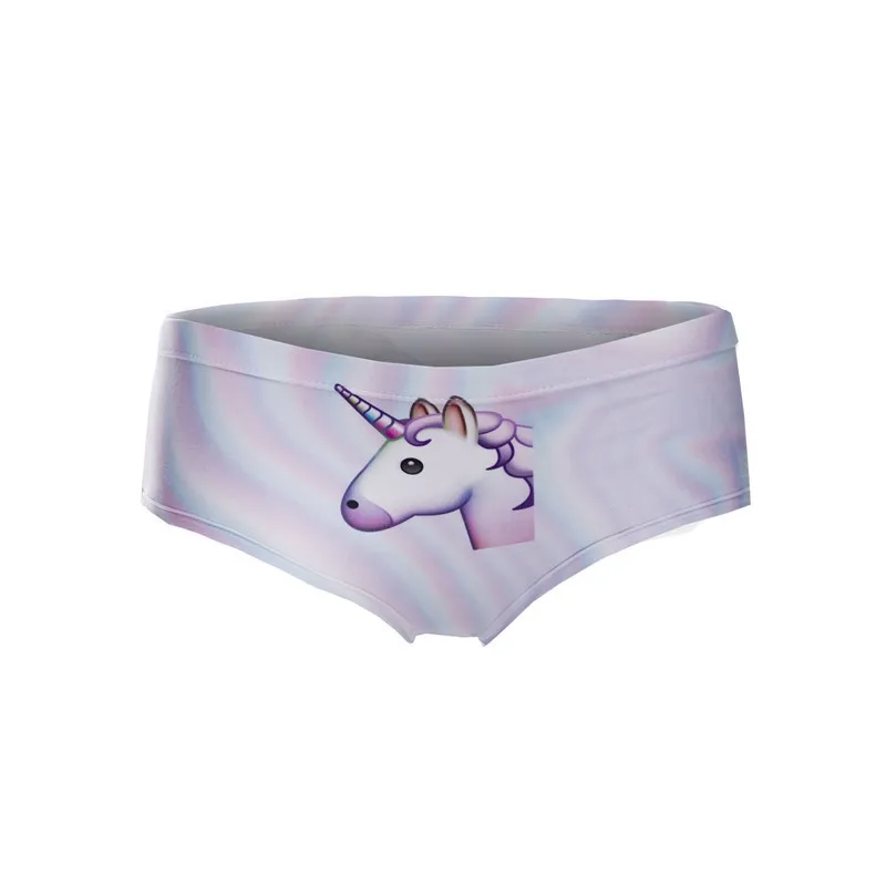Unicorn Design 3d Printed Ladies Panty Brand Names Indian Girl Panty