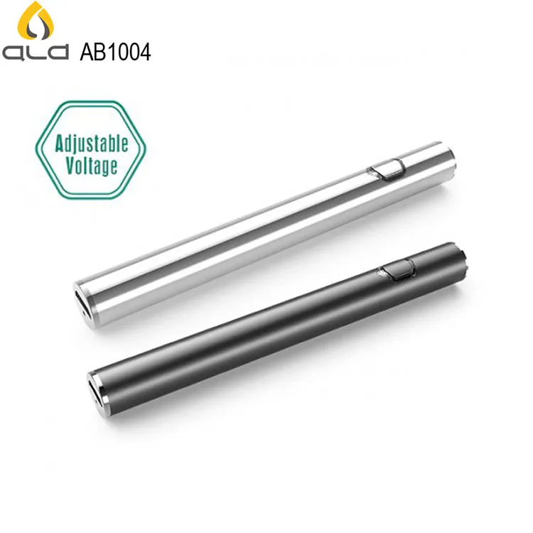

ALD iKrusher vape pen slim 510 Variable Voltage 280mah gold vape pen battery wholesale, Silver/black/custom