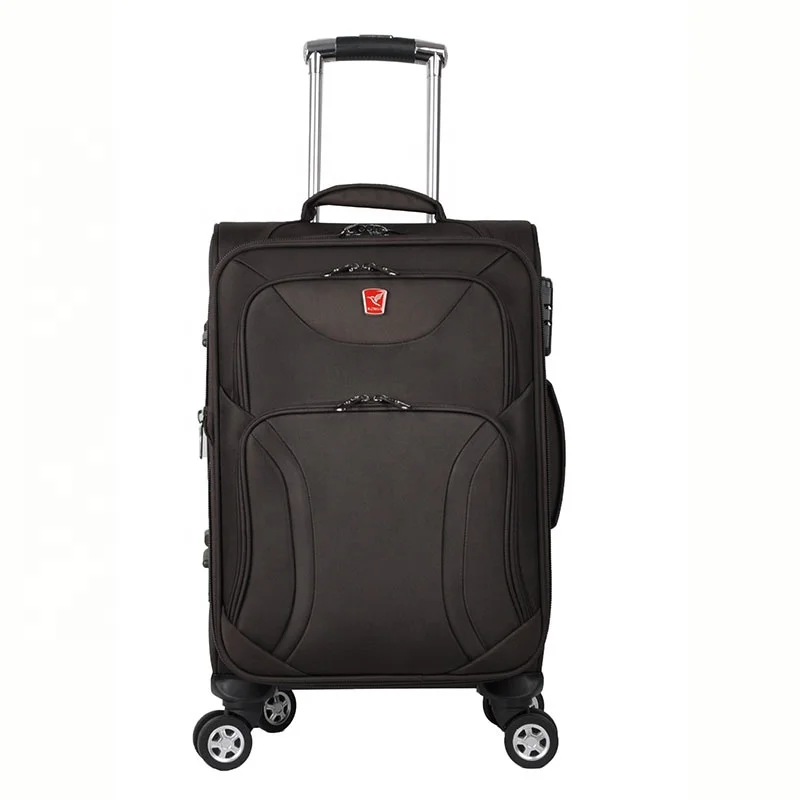 

China supplier classic style hot sale good quality nylon fabric soft travel bag trolley luggage set vantage suitcase