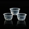 Multiple sheets manufactures clear disposable 109ml plastic cups with rim