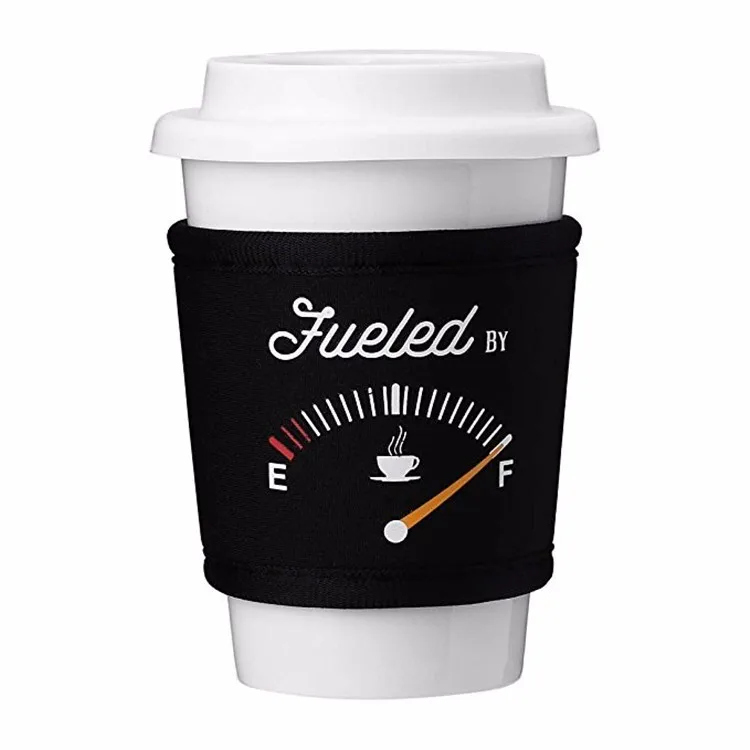 Custom Reusable Mixed Color Design Neoprene Coffee Cup Insulator Cuff