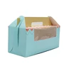 wholesale custom cake cardboard suitcase boxes packaging strap