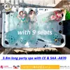 Luxury 8 to 12 person outdoor spa whirlpool outdoor with hot tub steps and spa cover