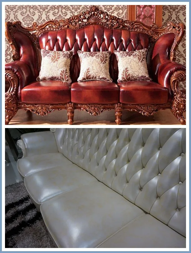 Genuine leather microfiber PU sofa leather