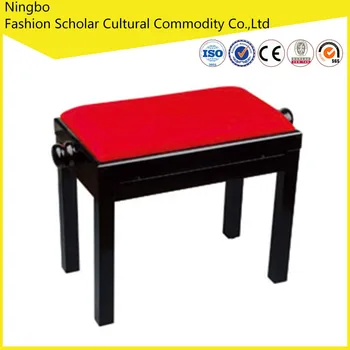 Tabouret De Piano En Bois Noir Brillant Avec Rouge Assis Coussin Buy Banc De Clavier Tabouret De Piano Banc De Piano Noir Product On Alibaba Com
