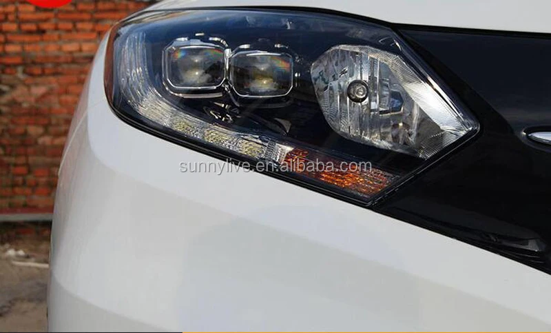 LED headlight For HONDA HRV HR-V for Vezel Head Lamp 2015-2017  year Black Housing LF