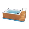 2019 New Fashional 12 Person Use Garden Spa Massage Wooden Bathtub for with Seat