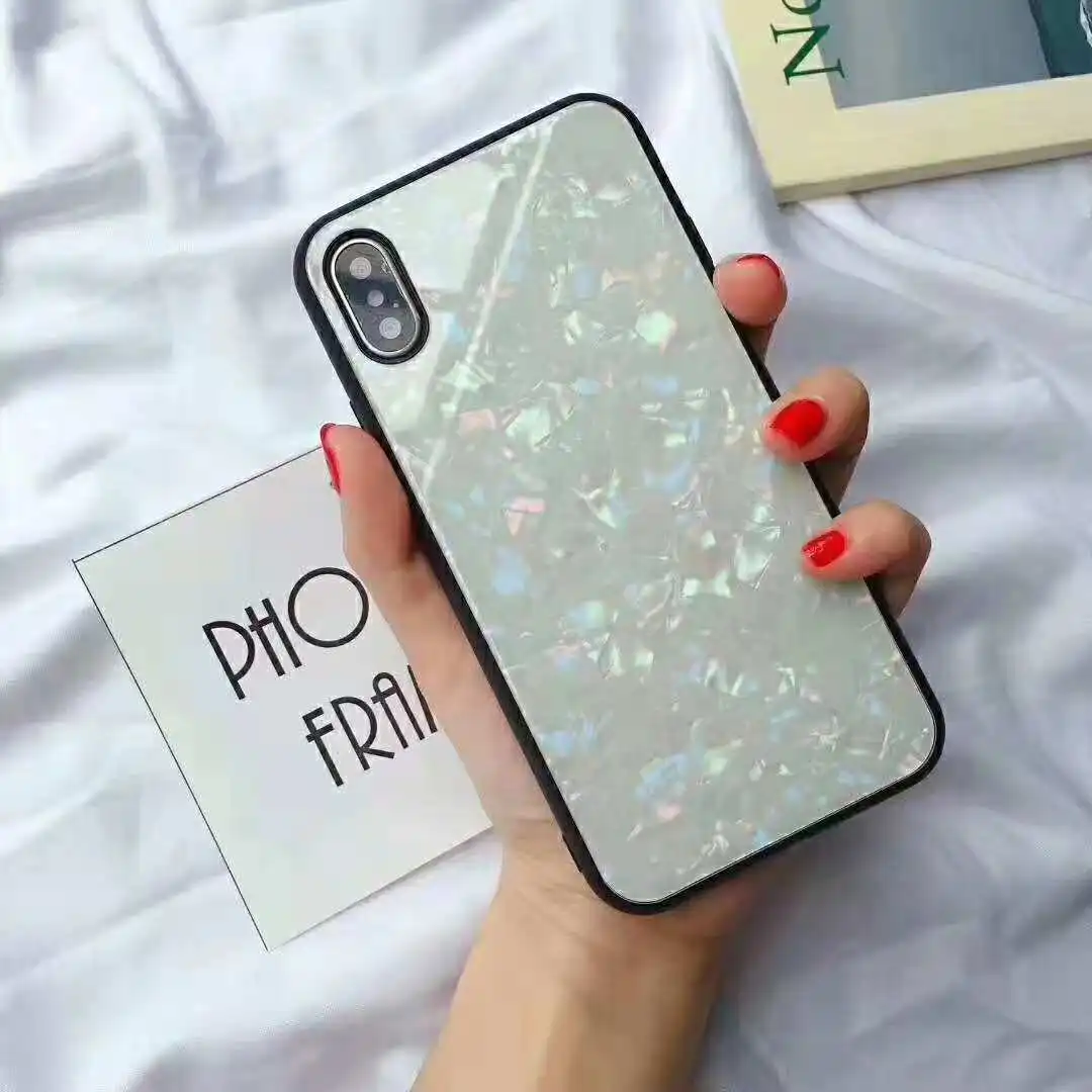 

New product colorful gradients TPU tempered glass phone case back cover for Apple iPhone X/XS/XR/XS MAX