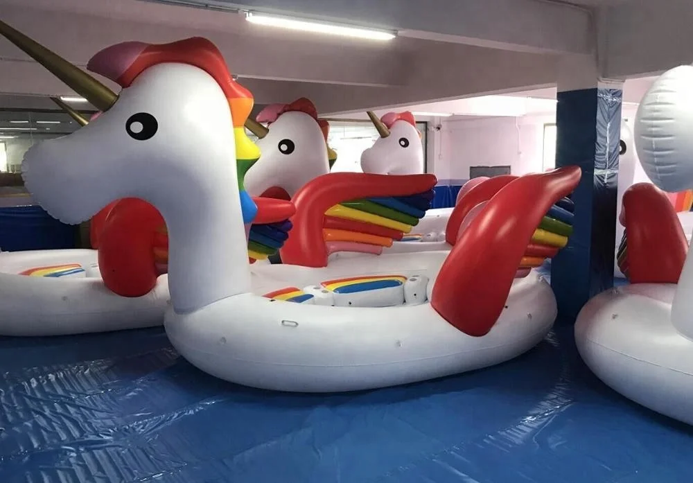 
GIANT UNICORN / FLAMINGO Party Island 6 Person FLOAT 