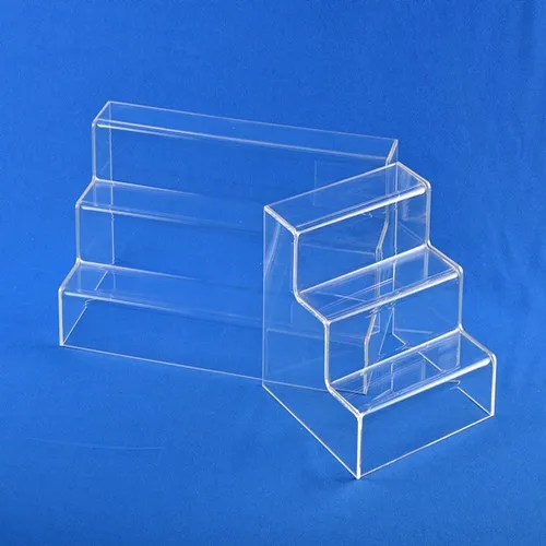 Clear Three Tires Acrylic Cosmetic Display Stand