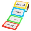 Customized children's name tag stickers printing ,personal name labels roll for kids