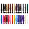 24 100g Expression Jumbo braiding hair Ombre Braiding Hair Extension Purple Green synthetic hair box braids
