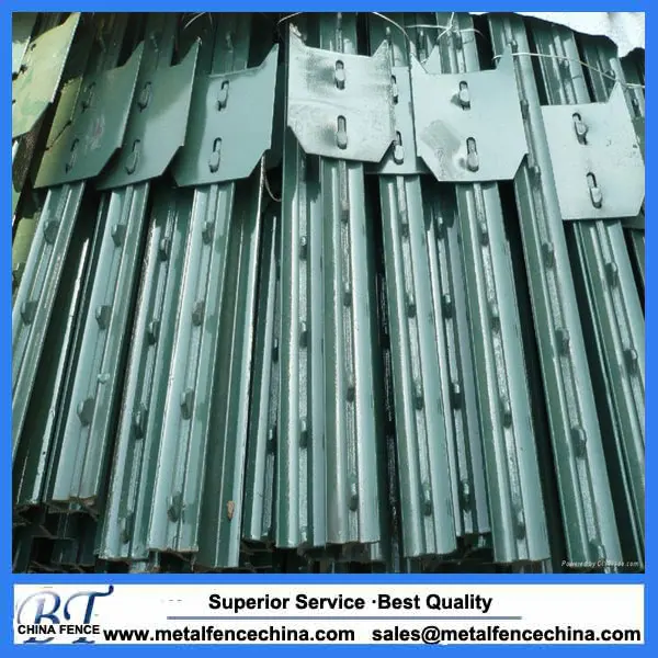 chinese supplier cheap galvanized & PVC metal green black t-post/y-post/star picket