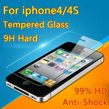 Ultra Thin 0.26mm 2.5D Premium Tempered Glass Screen Protector For iPhone 4 4S 4C HD iphone4 Toughened Protective Film