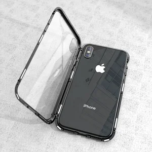 360 Full Protective Magnetic Aluminium & Glass iPhone X Case