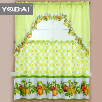 Design Latest Designs 2015 Japanese Style Kitchen Printed Curtains