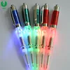 Plastic Night Writing LED Ball Pen, Promotional Gift Flashing Pen