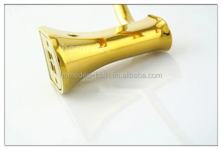
Modern Design Bathroom Accessories Brass Gold Plated Towel Ring 