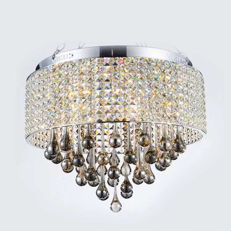 home design Lustres Rectangle Crystal Ceiling Chandelier Light