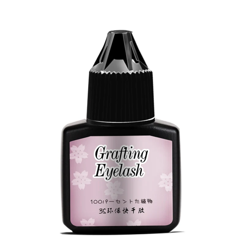 

10 ml Fast Drying eyelash glue low-graft grafted false eyelash glue, Pink purple