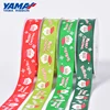 YAMA factory 25mm gloves Santa Claus tree pattern gift packing grosgrain satin Christmas ribbon