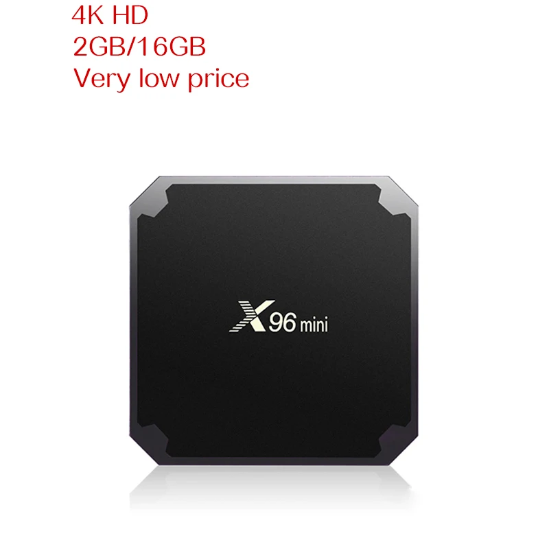 

Android 7.1 tv box Amlogic S905W X96 Mini 2G/16G Android 7.1.2 Quad Core Support 4K Android tv box