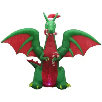 dragon christmas blow up