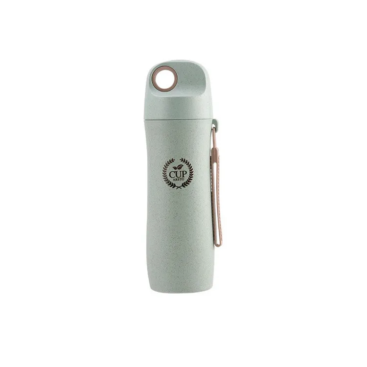 Green water bottle