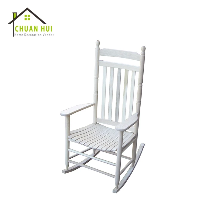 white wood rocking chair nursery