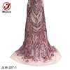 Top class African net fabric embroidery lace fabric with sequins for Wedding dress