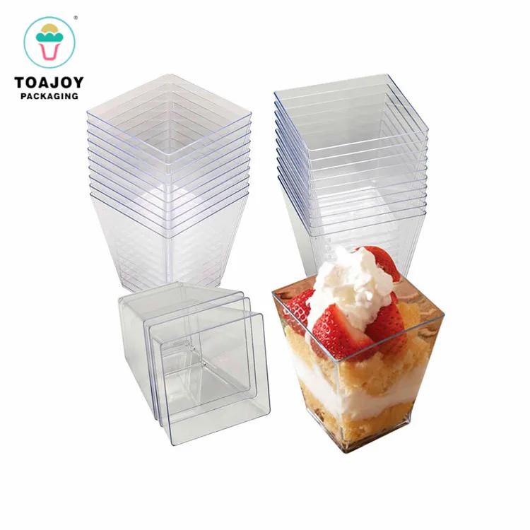 Premium PET Clear Plastic Cups for Beverages & Desserts – Patek Packaging