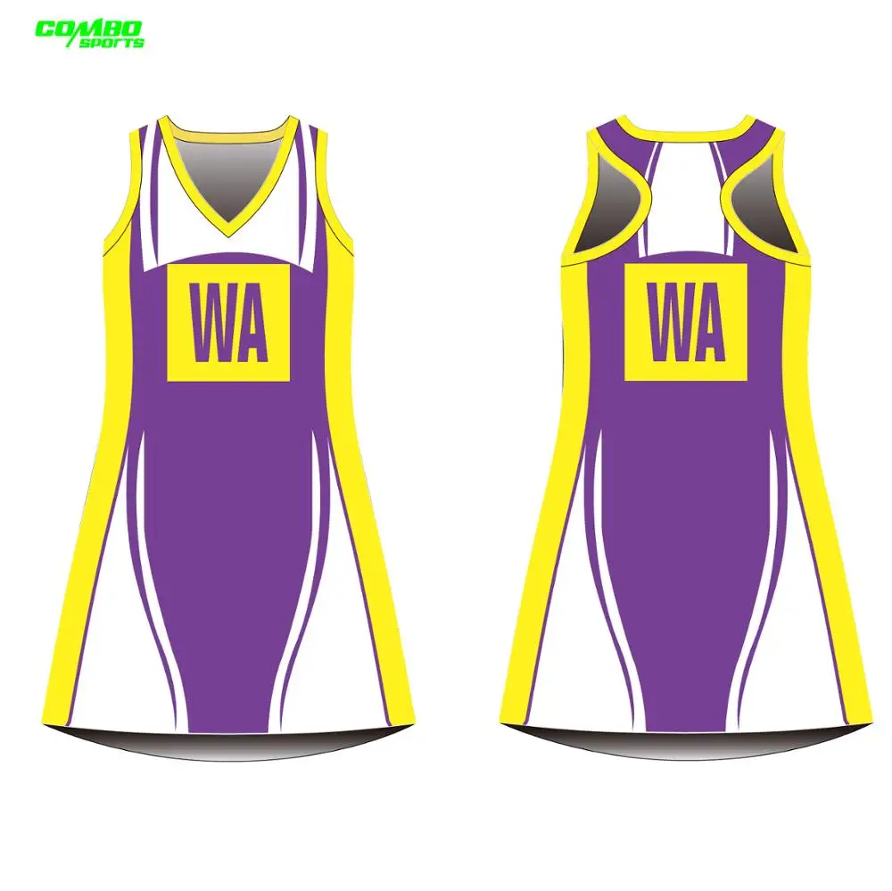 

Custom Made Netball Dress Uniform,A-Line Netball Dress, Pantone color