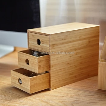 Whole Bamboo Desktop Organizer 3 Tier Mini Desk Makeup Whole Bamboo Desktop Organizer 3 Tier Mini Desk Makeup With Drawers