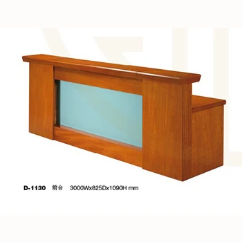 Sample Gold Cherry Solid Wood Red Reception Desk Dyc18 4 Buy Red