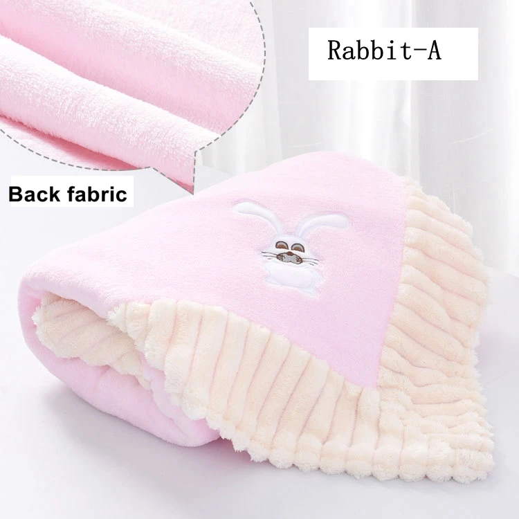 100 Polyester Fluffy Baby Fleece Blanket Newborn Baby Soft Blanket