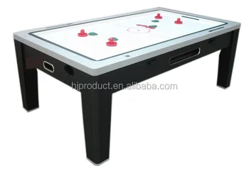 Fancy 3 In 1 Multi Table 5ft 6ft 7ft Wooden Air Hockey Pool With Dining