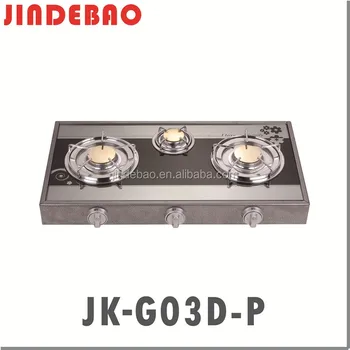 Oem Glass Worktop Standard Big Size 3 Burner Gas Stove Jk G02d P