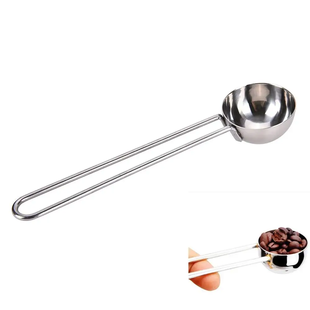 

Stainless Steel Ground Coffee Bean Measuring Scoop Spoon /coffee measure spoon, Silver