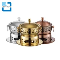 

Restaurant Mini Shabu Shabu Stainless Steel Alcohol Stove Hot Pot