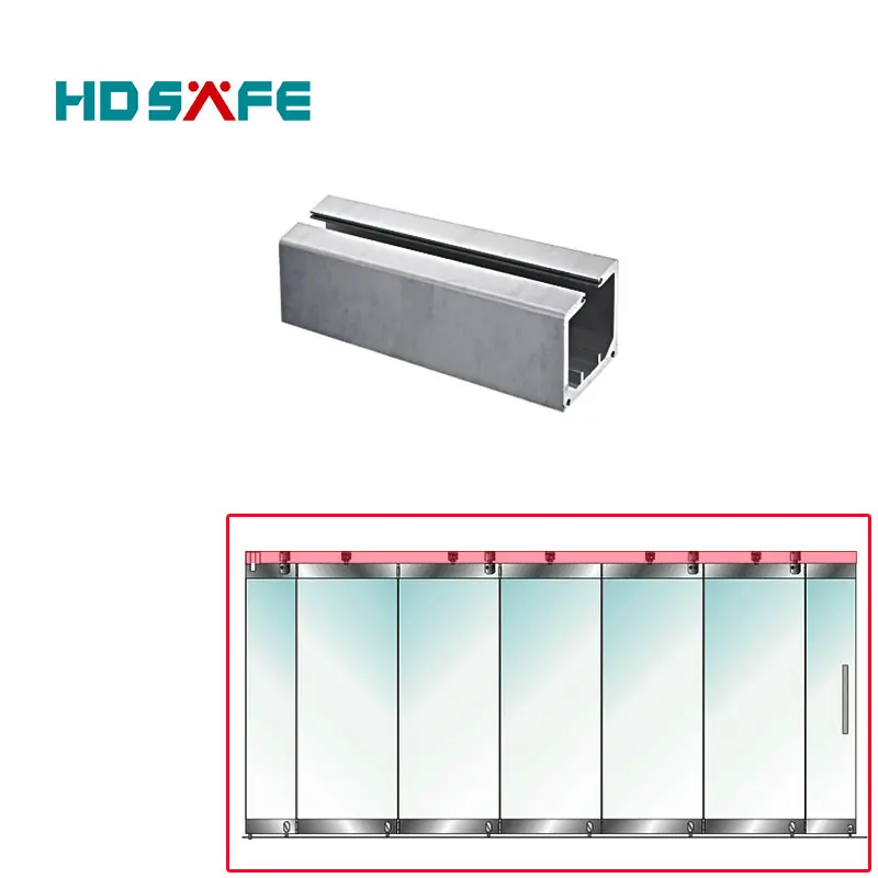 High Quality Doma Frameless Glass Partitions Glass Folding Door